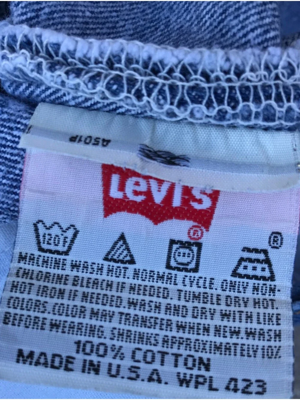Vintage Levis XX  USA Made Blue Jeans Mens Denim 42x31 Red Tab 100% Cotton
